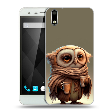 Пластиковый чехол на Ulefone Paris с принтом Сова