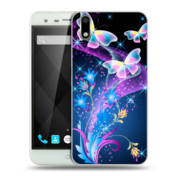 Пластиковый чехол на Ulefone Paris с принтом Бабочки Пластиковый чехол на Ulefone Paris с принтом Бабочки
