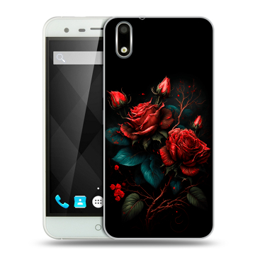 Пластиковый чехол на Ulefone Paris с принтом Розы красные Пластиковый чехол на Ulefone Paris с принтом Розы красные