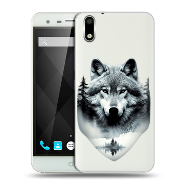 Пластиковый чехол на Ulefone Paris с принтом Волк в лесу Пластиковый чехол на Ulefone Paris с принтом Волк в лесу