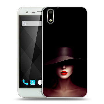Пластиковый чехол на Ulefone Paris с принтом Девушка в шляпе Пластиковый чехол на Ulefone Paris с принтом Девушка в шляпе