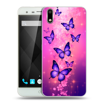 Пластиковый чехол на Ulefone Paris с принтом Бабочки Пластиковый чехол на Ulefone Paris с принтом Бабочки