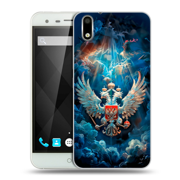 Пластиковый чехол на Ulefone Paris с принтом Герб флаг России Пластиковый чехол на Ulefone Paris с принтом Герб флаг России