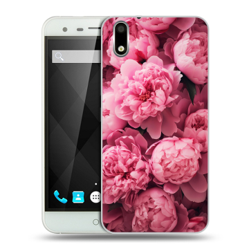 Пластиковый чехол на Ulefone Paris с принтом цветы пионы Пластиковый чехол на Ulefone Paris с принтом цветы пионы
