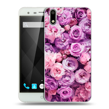 Пластиковый чехол на Ulefone Paris с принтом лавандовые розы Пластиковый чехол на Ulefone Paris с принтом лавандовые розы