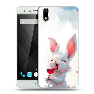 Пластиковый чехол на Ulefone Paris с принтом кролик зайчик Пластиковый чехол на Ulefone Paris с принтом кролик зайчик
