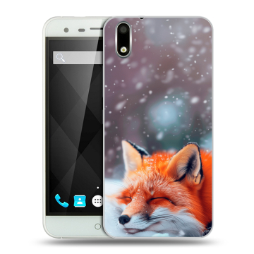 Пластиковый чехол на Ulefone Paris с принтом лиса Пластиковый чехол на Ulefone Paris с принтом лиса