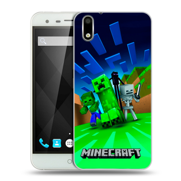 Пластиковый чехол на Ulefone Paris с принтом Майнкрафт Пластиковый чехол на Ulefone Paris с принтом Майнкрафт