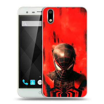 Пластиковый чехол на Ulefone Paris с принтом человек паук spiderman Пластиковый чехол на Ulefone Paris с принтом человек паук spiderman