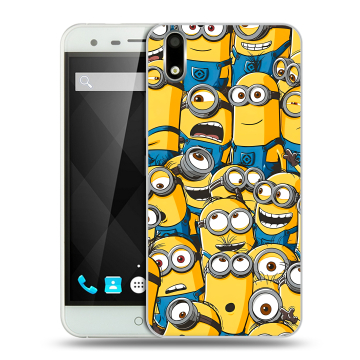 Пластиковый чехол на Ulefone Paris с принтом Миньоны Пластиковый чехол на Ulefone Paris с принтом Миньоны