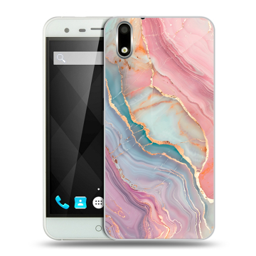 Пластиковый чехол на Ulefone Paris с принтом розовый мрамор Пластиковый чехол на Ulefone Paris с принтом розовый мрамор