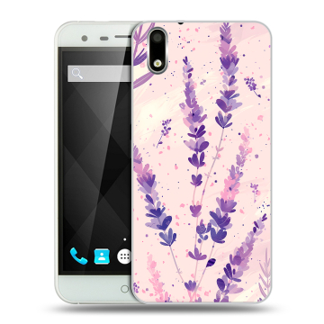 Пластиковый чехол на Ulefone Paris с принтом цветы лаванда Пластиковый чехол на Ulefone Paris с принтом цветы лаванда