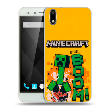 Пластиковый чехол на Ulefone Paris с принтом Майнкрафт Minecraft Пластиковый чехол на Ulefone Paris с принтом Майнкрафт Minecraft