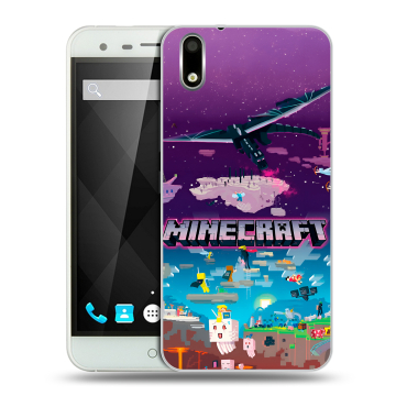 Пластиковый чехол на Ulefone Paris с принтом Майнкрафт Minecraft Пластиковый чехол на Ulefone Paris с принтом Майнкрафт Minecraft