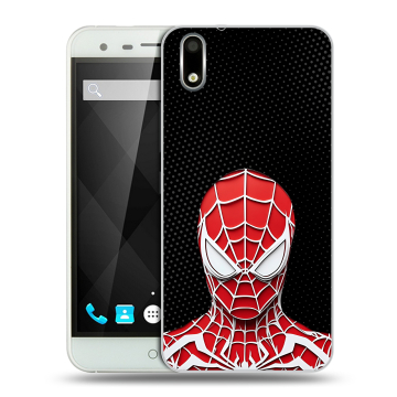 Пластиковый чехол на Ulefone Paris с принтом человек паук spiderman Пластиковый чехол на Ulefone Paris с принтом человек паук spiderman
