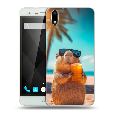 Пластиковый чехол на Ulefone Paris с принтом Капибара Пластиковый чехол на Ulefone Paris с принтом Капибара
