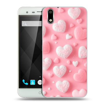 Пластиковый чехол на Ulefone Paris с принтом Сердечки Пластиковый чехол на Ulefone Paris с принтом Сердечки