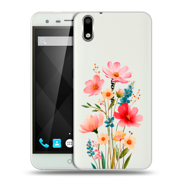 Пластиковый чехол на Ulefone Paris с принтом Цветы Пластиковый чехол на Ulefone Paris с принтом Цветы