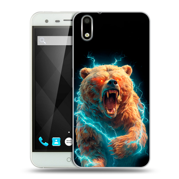 Пластиковый чехол на Ulefone Paris с принтом Медведь Пластиковый чехол на Ulefone Paris с принтом Медведь