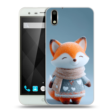 Пластиковый чехол на Ulefone Paris с принтом Лиса Пластиковый чехол на Ulefone Paris с принтом Лиса
