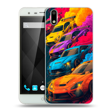 Пластиковый чехол на Ulefone Paris с принтом Тачки Пластиковый чехол на Ulefone Paris с принтом Тачки