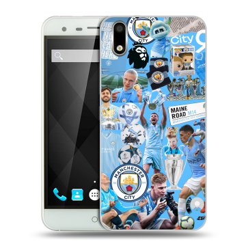 Пластиковый чехол на Ulefone Paris с принтом Man City Манчестер Сити Пластиковый чехол на Ulefone Paris с принтом Man City Манчестер Сити
