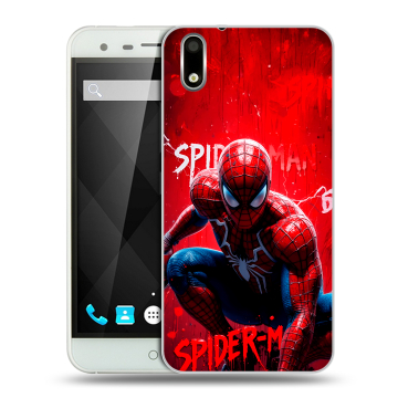 Пластиковый чехол на Ulefone Paris с принтом Spiderman Человек паук Пластиковый чехол на Ulefone Paris с принтом Spiderman Человек паук