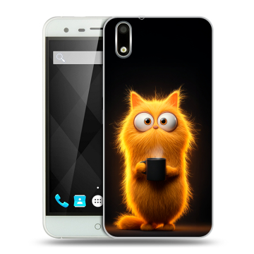 Пластиковый чехол на Ulefone Paris с принтом Смешной кот Пластиковый чехол на Ulefone Paris с принтом Смешной кот