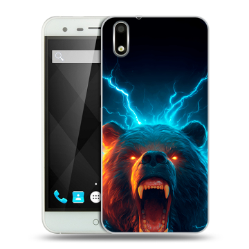 Пластиковый чехол на Ulefone Paris с принтом Медведь Пластиковый чехол на Ulefone Paris с принтом Медведь