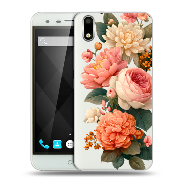 Пластиковый чехол на Ulefone Paris с принтом цветы Пластиковый чехол на Ulefone Paris с принтом цветы