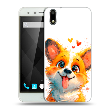 Пластиковый чехол на Ulefone Paris с принтом корги Пластиковый чехол на Ulefone Paris с принтом корги