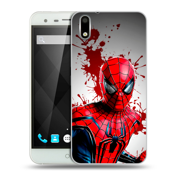 Пластиковый чехол на Ulefone Paris с принтом Spiderman Человек паук Пластиковый чехол на Ulefone Paris с принтом Spiderman Человек паук