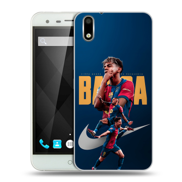 Пластиковый чехол на Ulefone Paris с принтом Барселона Barca Yamal Пластиковый чехол на Ulefone Paris с принтом Барселона Barca Yamal