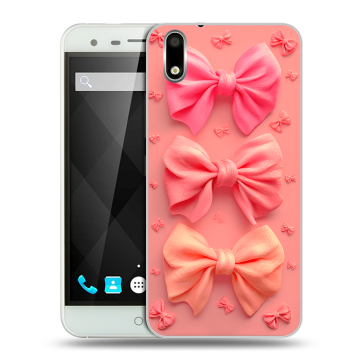 Пластиковый чехол на Ulefone Paris с принтом Розовые бантики Пластиковый чехол на Ulefone Paris с принтом Розовые бантики
