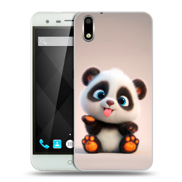 Пластиковый чехол на Ulefone Paris с принтом милая панда Пластиковый чехол на Ulefone Paris с принтом милая панда