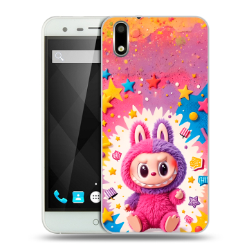 Пластиковый чехол на Ulefone Paris с принтом Labubu Лабубу Пластиковый чехол на Ulefone Paris с принтом Labubu Лабубу