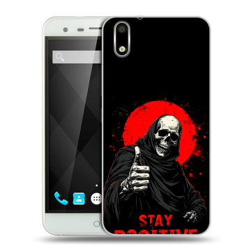 Пластиковый чехол на Ulefone Paris с принтом смешной скелет Пластиковый чехол на Ulefone Paris с принтом смешной скелет
