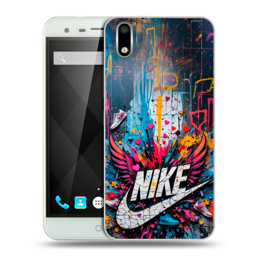 Пластиковый чехол на Ulefone Paris с принтом Nike Найк Пластиковый чехол на Ulefone Paris с принтом Nike Найк