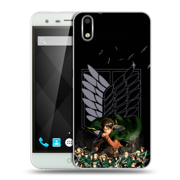Пластиковый чехол на Ulefone Paris с принтом Атака титанов Пластиковый чехол на Ulefone Paris с принтом Атака титанов