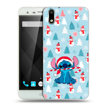 Пластиковый чехол на Ulefone Paris с принтом Стич Новый год Пластиковый чехол на Ulefone Paris с принтом Стич Новый год