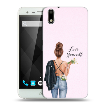 Пластиковый чехол на Ulefone Paris с принтом женский Пластиковый чехол на Ulefone Paris с принтом женский