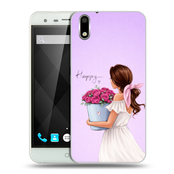 Пластиковый чехол на Ulefone Paris с принтом женский Пластиковый чехол на Ulefone Paris с принтом женский