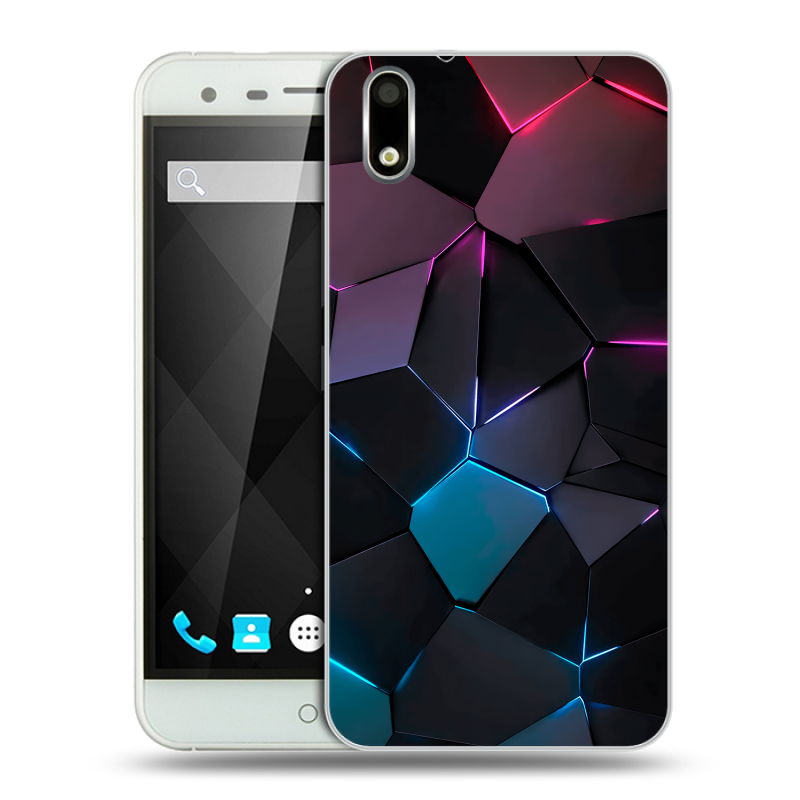 Пластиковый чехол на Ulefone Paris с принтом Геометрия неона Пластиковый чехол на Ulefone Paris с принтом Геометрия неона