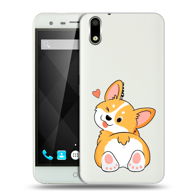 Пластиковый чехол на Ulefone Paris с принтом Корги Пластиковый чехол на Ulefone Paris с принтом Корги