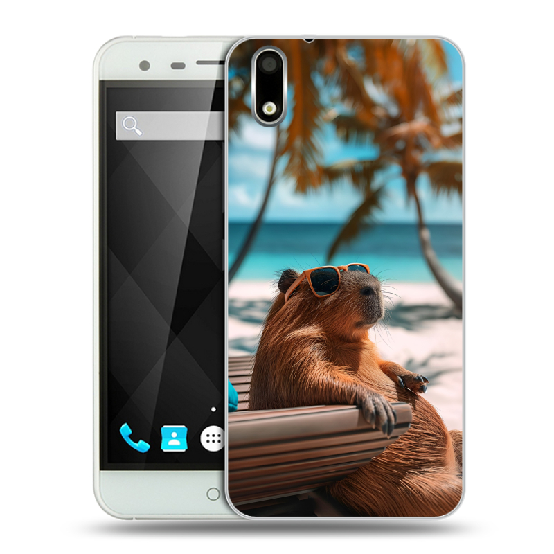 Пластиковый чехол на Ulefone Paris с принтом Капибара Пластиковый чехол на Ulefone Paris с принтом Капибара