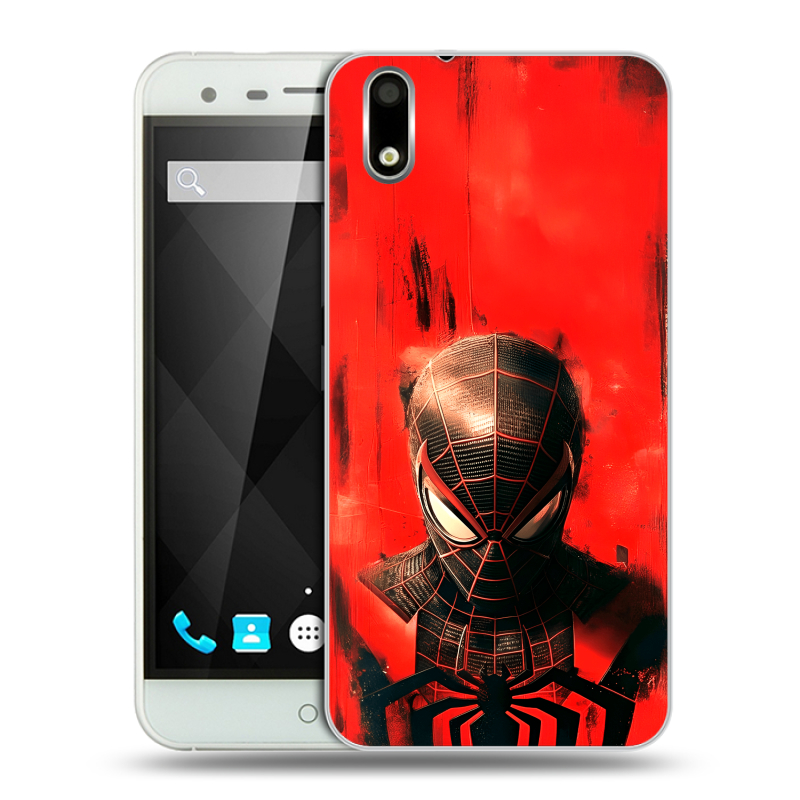 Пластиковый чехол на Ulefone Paris с принтом человек паук spiderman Пластиковый чехол на Ulefone Paris с принтом человек паук spiderman