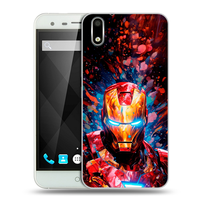 Пластиковый чехол на Ulefone Paris с принтом Железный человек Ironman Пластиковый чехол на Ulefone Paris с принтом Железный человек Ironman