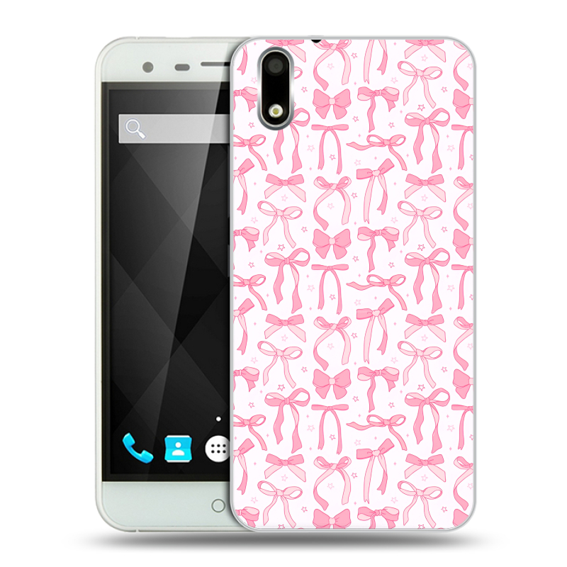 Пластиковый чехол на Ulefone Paris с принтом Розовые бантики Пластиковый чехол на Ulefone Paris с принтом Розовые бантики
