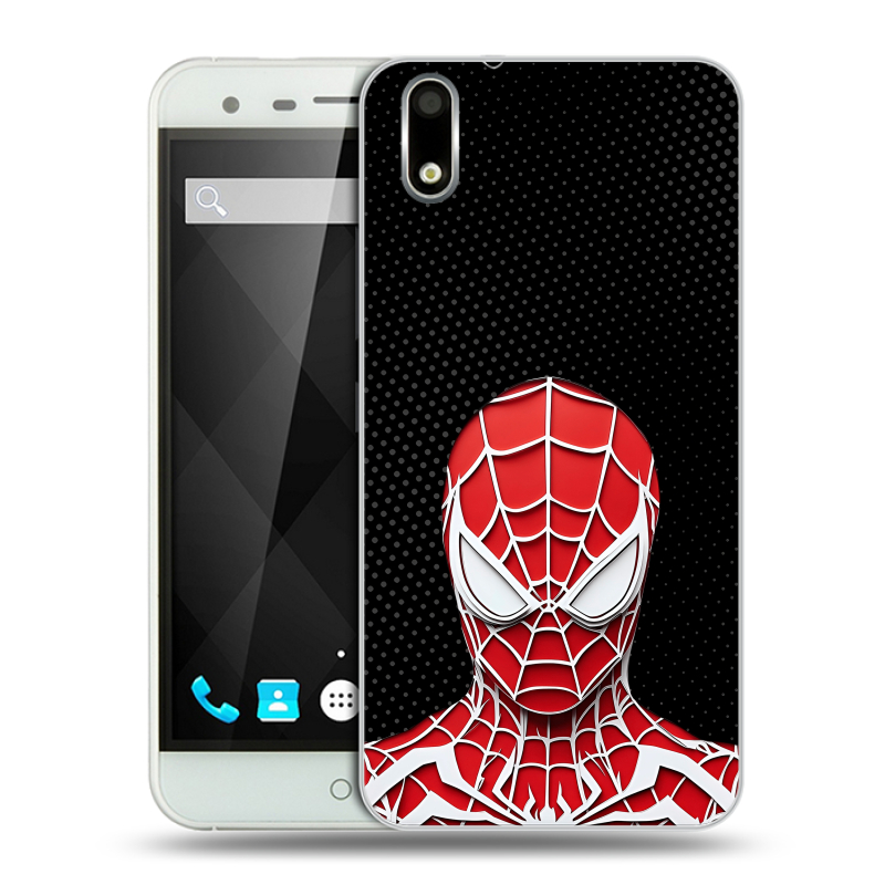 Пластиковый чехол на Ulefone Paris с принтом человек паук spiderman Пластиковый чехол на Ulefone Paris с принтом человек паук spiderman