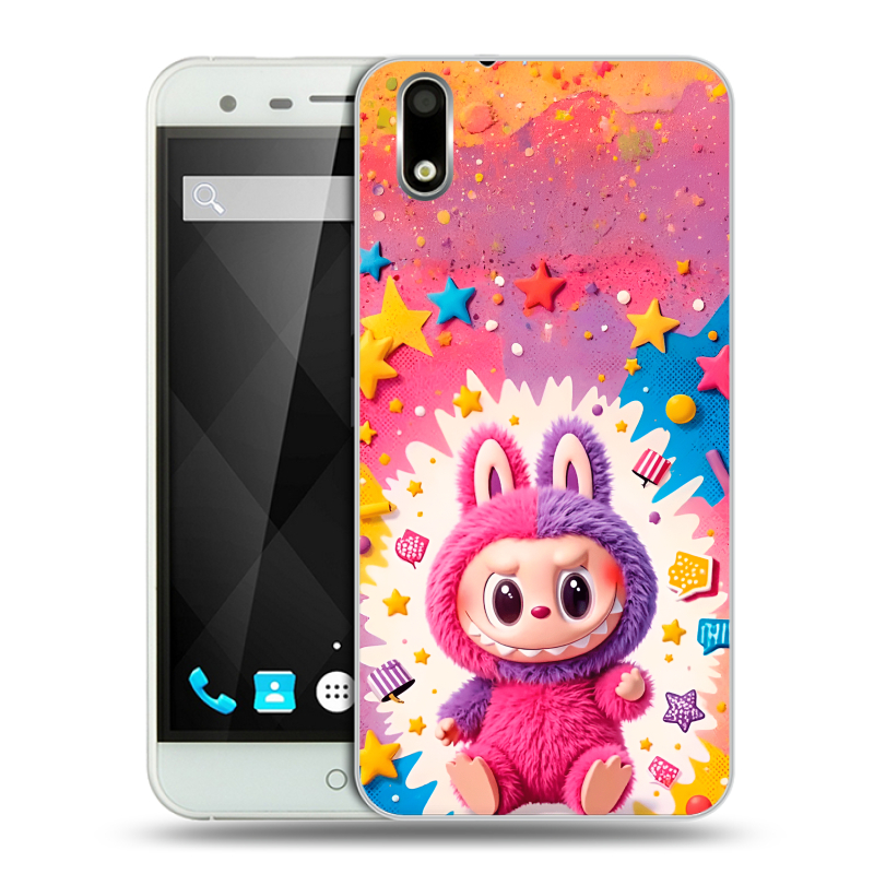Пластиковый чехол на Ulefone Paris с принтом Labubu Лабубу Пластиковый чехол на Ulefone Paris с принтом Labubu Лабубу